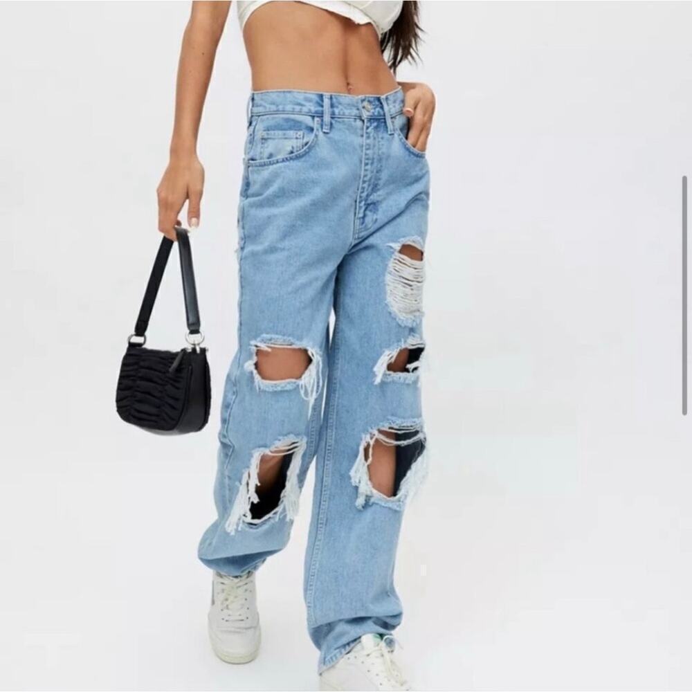 BDG High Rise Distressed Baggy Jeans Women's Size 28